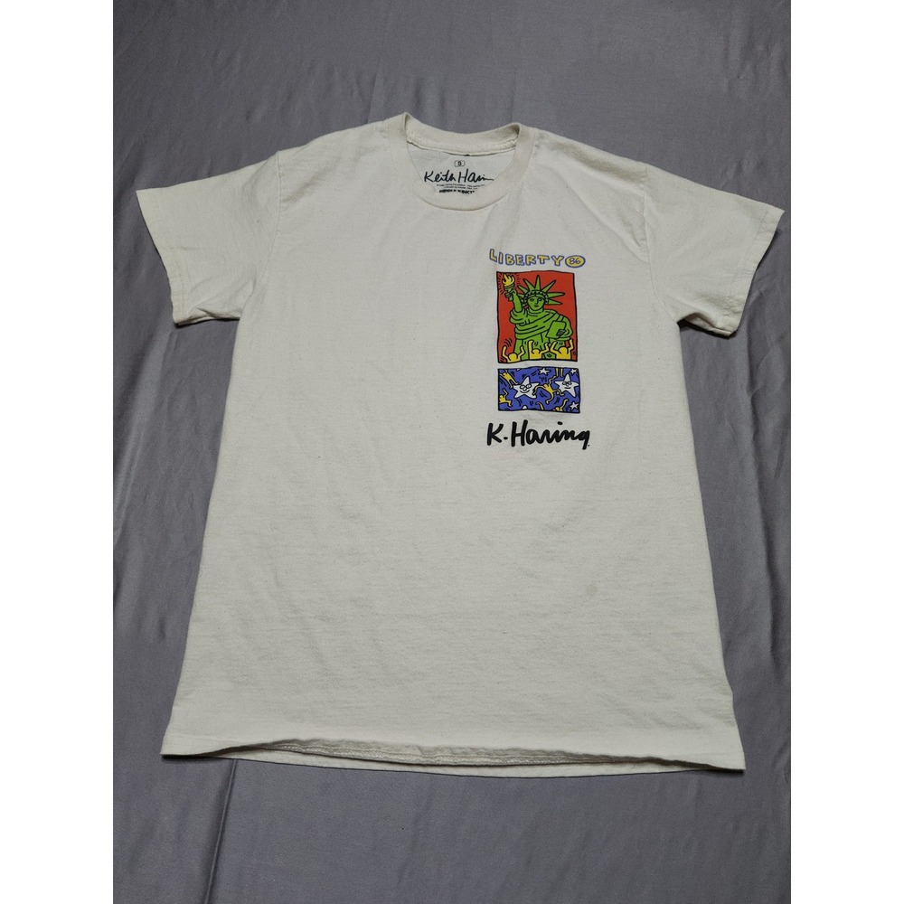 Keith Haring Ripple Junction Liberty 86 American Art of the 80s T-Shirt Small